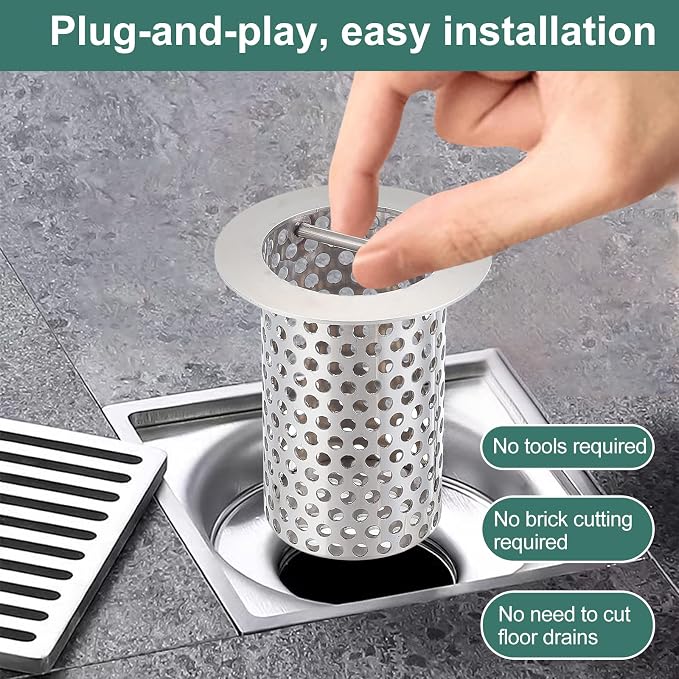Commercial Floor Drain Strainer, 316 Stainless Steel 3" x 4" - Image 4