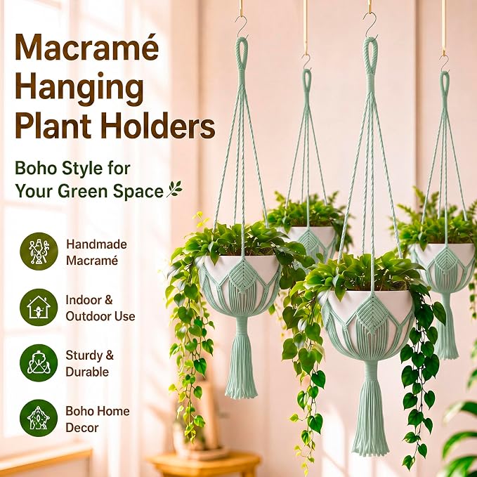 Shappy Boho Macrame Plant Hanger - Image 6