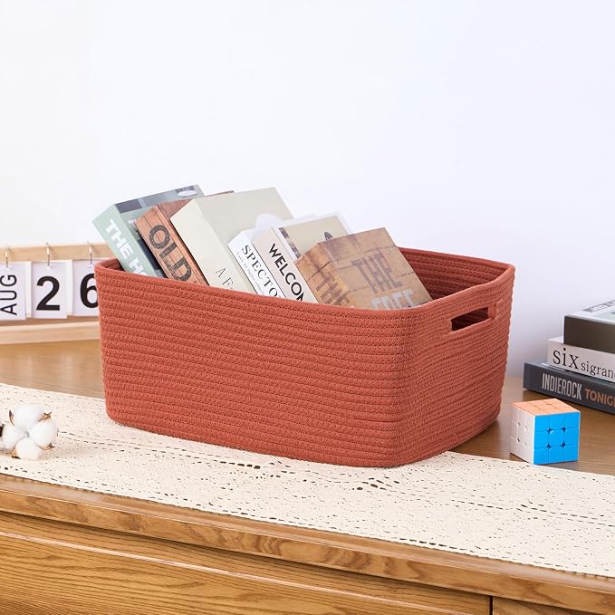 MiniArk Large Storage Baskets for Organizing, Baby Nursery, Toy Bins Box - Image 5