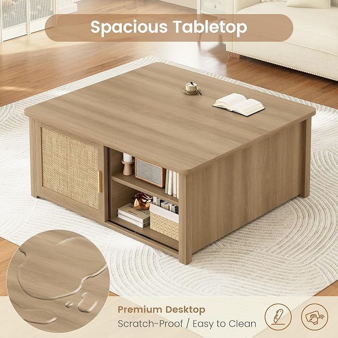 SEDETA 31.5" Lift Top Coffee Table - Image 5