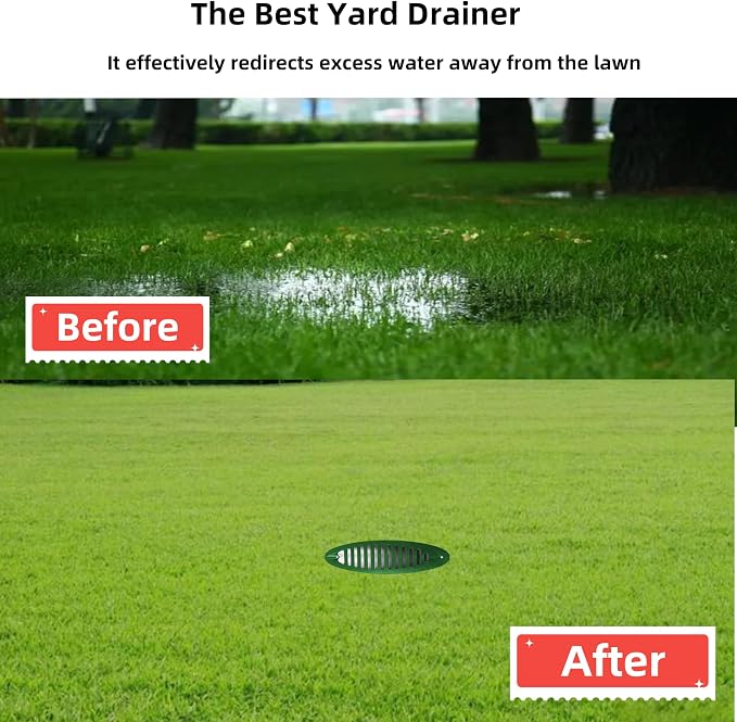 4 Inch Green Angled Drain Grate Yard Drain, Yard Drain Emitter - Image 6