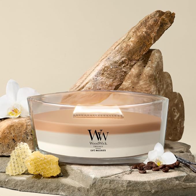 Woodwick Ellipse Café Macchiato Ellipse Trilogy Candle - Image 2
