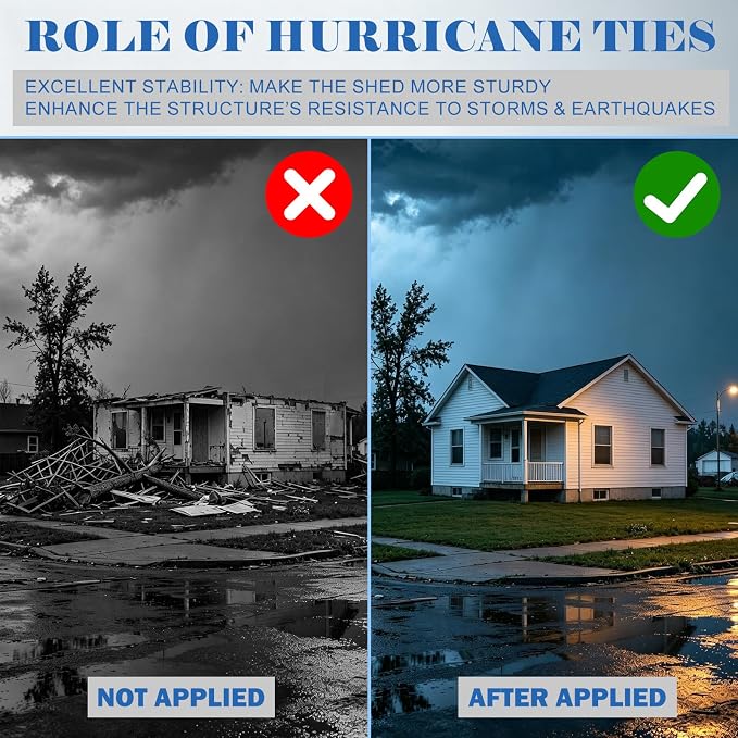 Hurricane Tie for Rafters, Seismic Rafter Connector Bracket, Anti-Wind Roof - Image 8