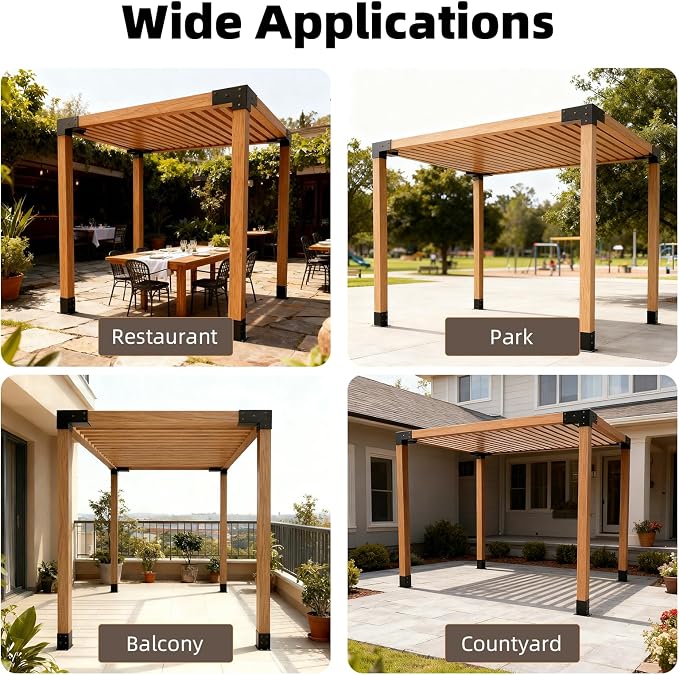 Pergola Kit, 3-Way Pergola Brackets - Image 8