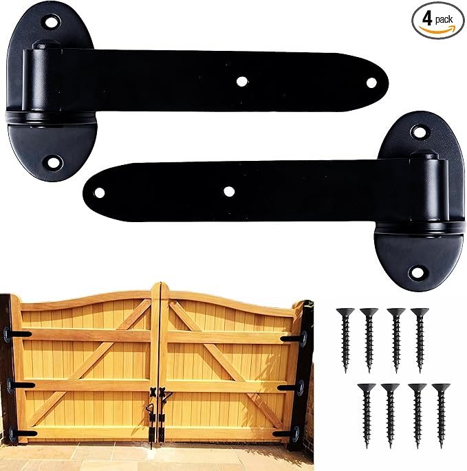 Heavy Duty Strap Gate Hinges 8 Inch, 180° Open Bolt-On Hinges by Unknown