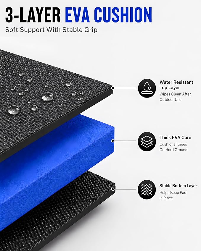 Mechanic Mat, 47.2 x 15.7 x 1 Inch Foldable Mechanic Kneeling Pad - Image 3
