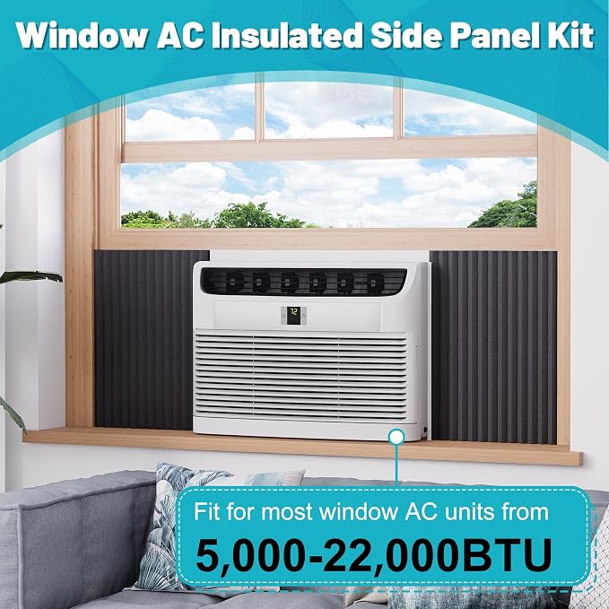 Window Air Conditioner Foam Insulation Panels, AC Side Insulating Panel Kit - Image 3