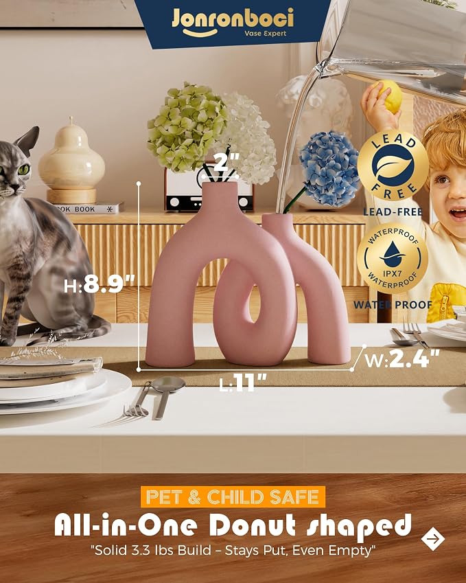 Hug Donut Decorative Vase Set - Image 2