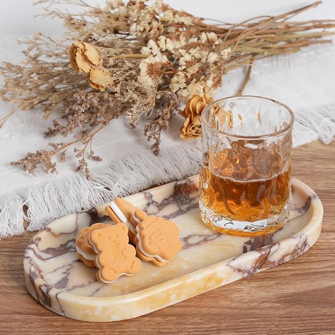 Natural Marble Tray for Decor, Marble Vanity Tray for Perfume, Stone Decorative - Image 6