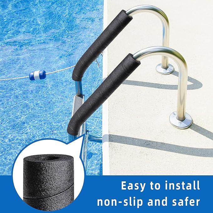 2 Pack Pipe Insulation Foam Tube, 15.7" Black Pool Noodles Foam | Multi-Purpose - Image 4