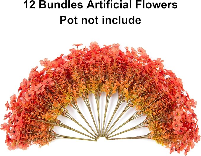 florisso Artificial Fall Flowers Fake Mums - Image 9