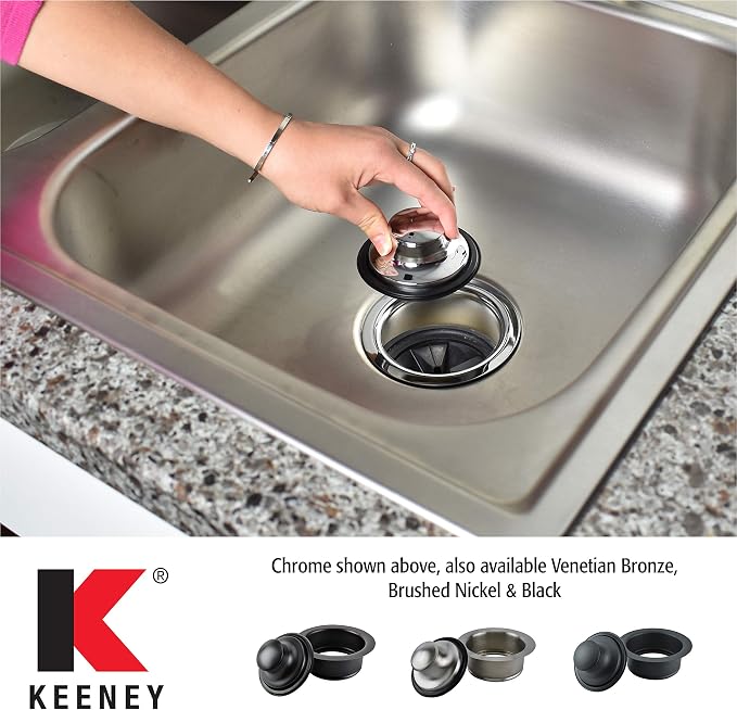 Keeney Manufacturing K5417BLK Garbage Disposal Flange and Stopper - Image 5