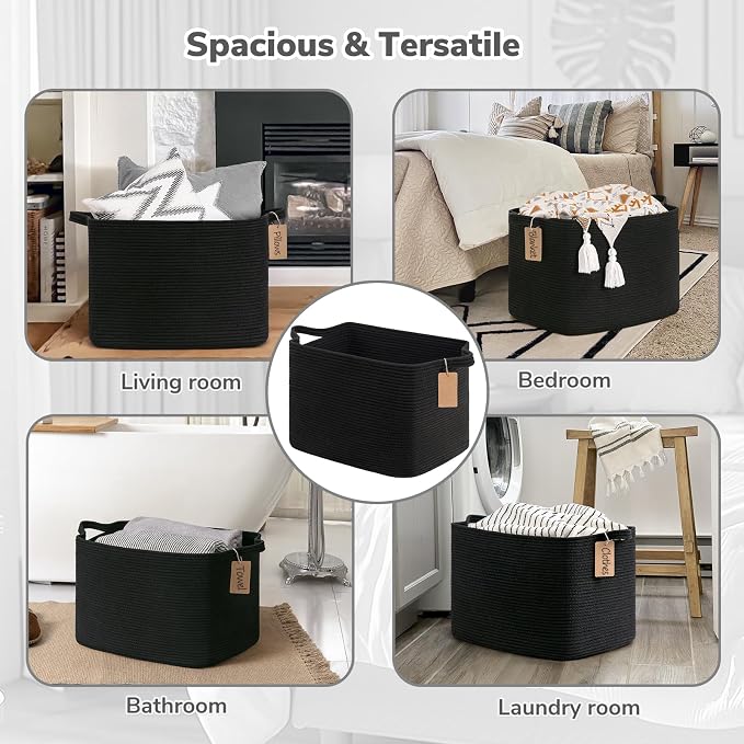Goodpick 50L Large Woven Rope Storage Basket - Image 6