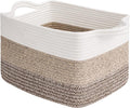 Goodpick Woven Storage Basket for Shelves, Gradient Brown | Stylish Gift Basket by Goodpick