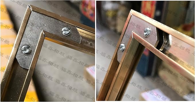 LBY 40pcs Picture Frame L Shape Angle Bracket Flat Plate Fastener, Metal - Image 8