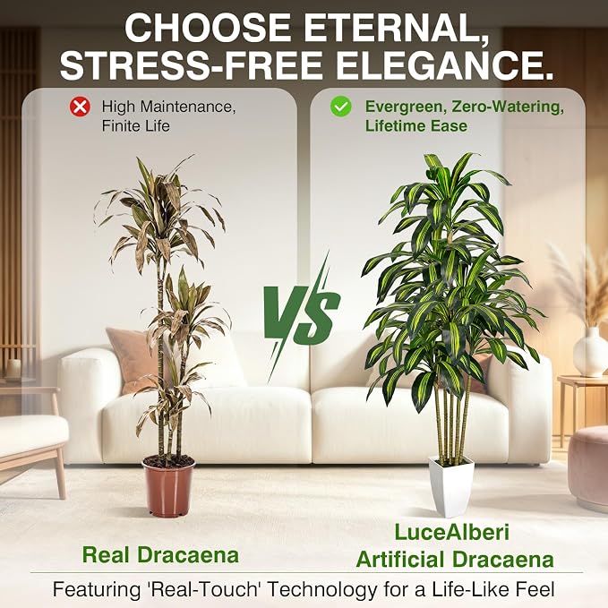 5FT Artificial Dracaena Fake Tree - Image 4