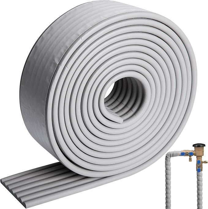 16.4 Ft x 3.2'' Water Pipe Insulation Tape, Winter Foam Pipe Insulated Wrap | by moonoom