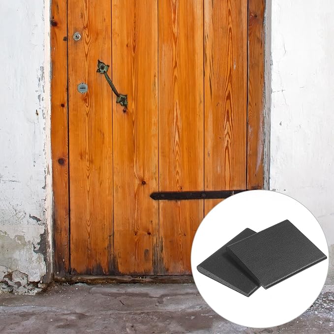 Zonon 8 Pcs Door Corner Seals Foam Traditional Black | Self-adhesive Backing - Image 4