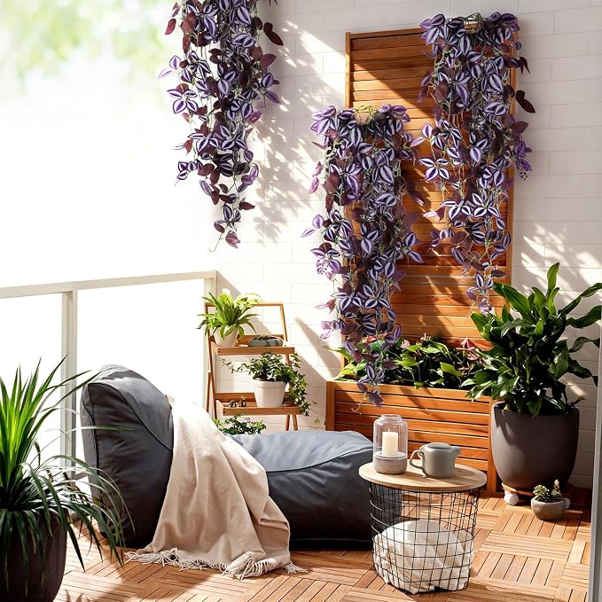2-Pack Fake Hanging Plants, Faux Hanging Plant Artificial Greenery - Image 4