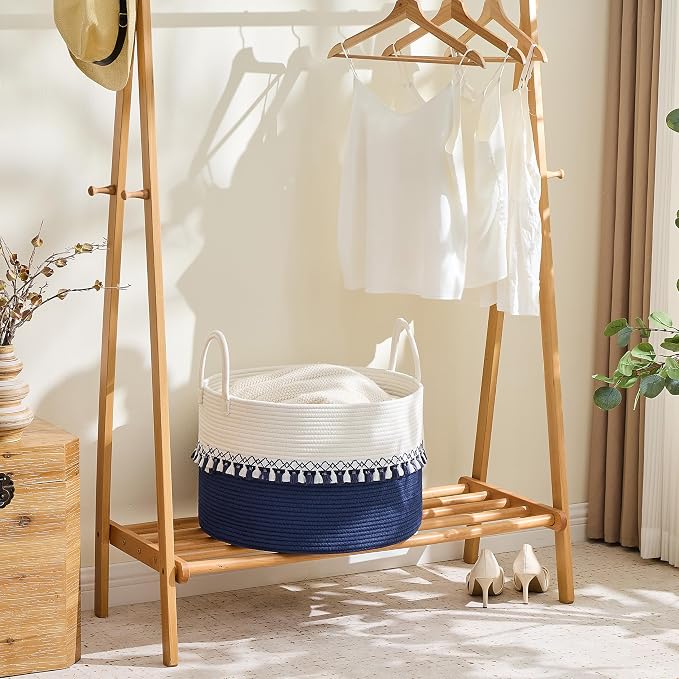 KAKAMAY Large Blanket Basket - Image 4