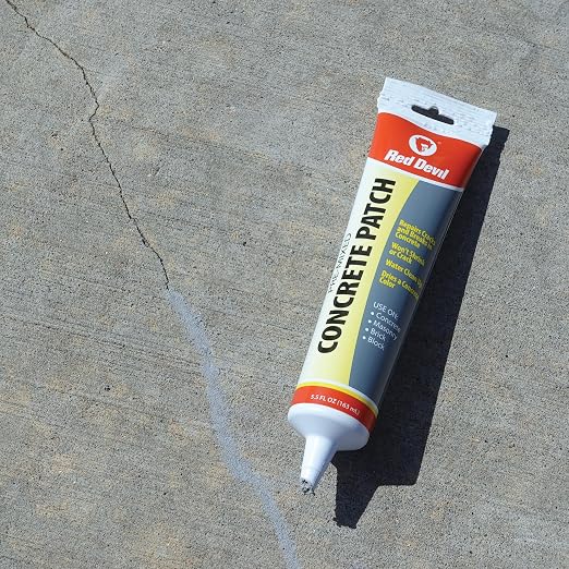 Red Devil 0645 Concrete Repair Patch, Cement Crack Filler, 5.5 Oz Squeeze Tube - Image 6