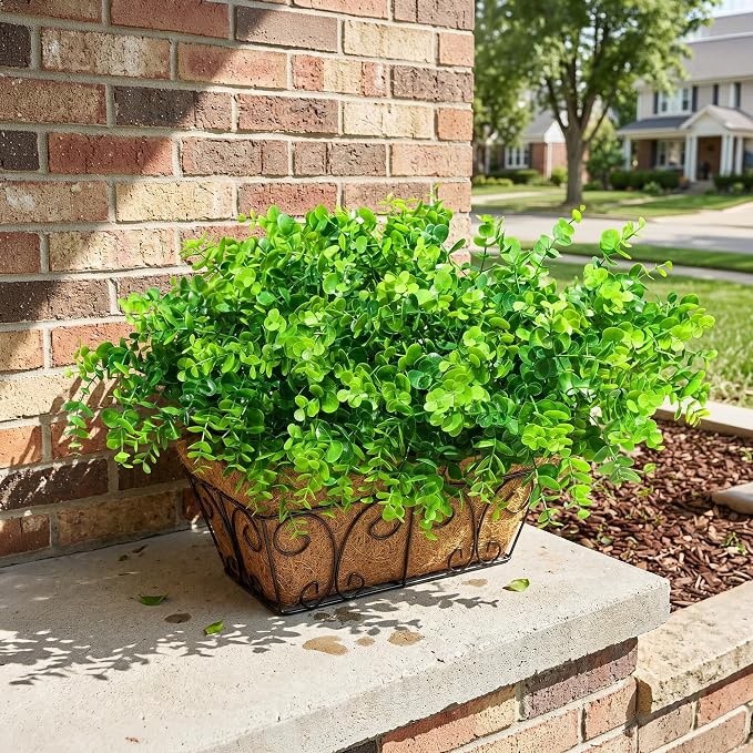 Artificial Faux Outdoor Plants for Spring Summer Decoration, 12 Bundles Fake - Image 2