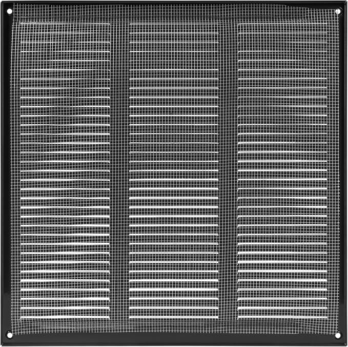 12 x 12 Inch Black Galvanized Steel Return Air Register Vent Cover, AC Vent - Image 9
