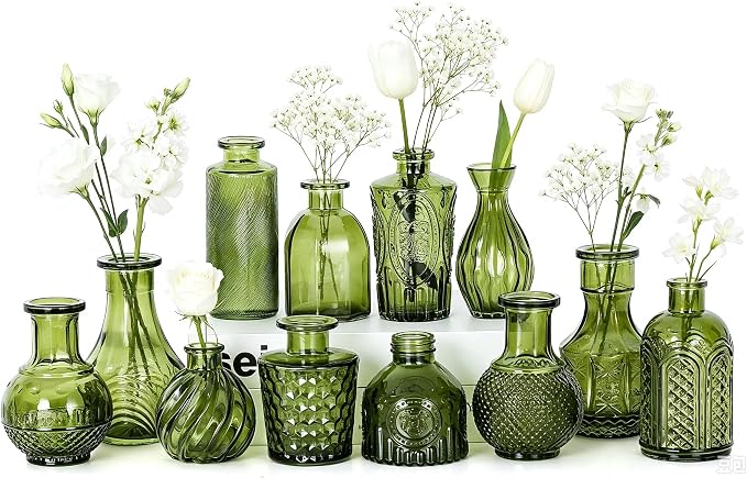 Mini Bud Vases Centerpieces for Tables, Small Flower Vases Suitable for by Unknown