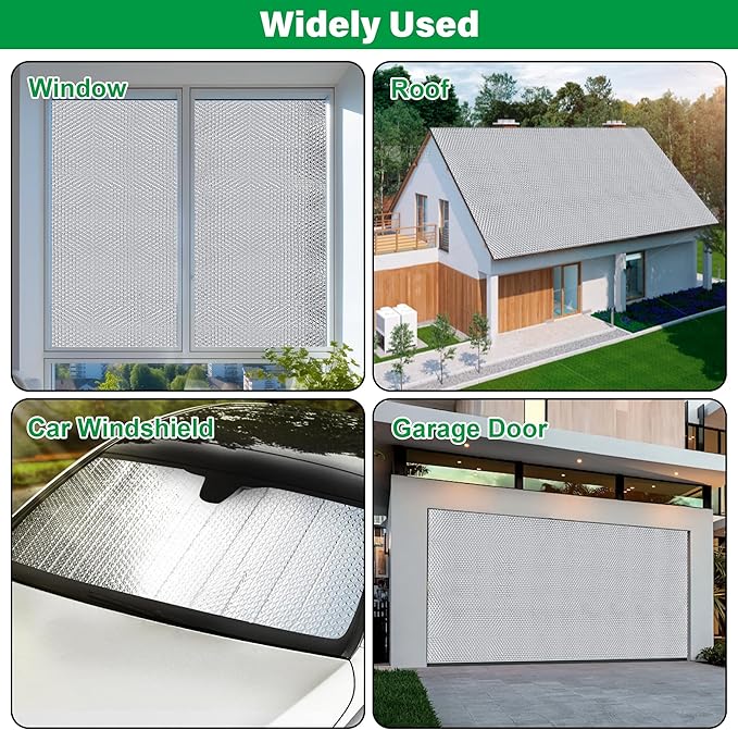 winemana Window Insulation Roll, 59IN x 8FT Reflective Heat Shield Bubble Film - Image 4