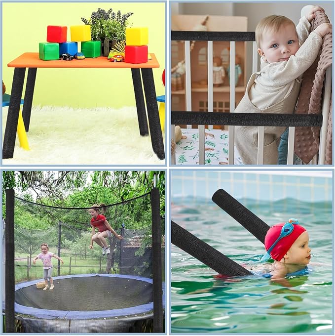 4 Pcs 3.3 Feet Foam Pipe Insulation Foam Tube Insulating Water Pipe Pool Swim - Image 4