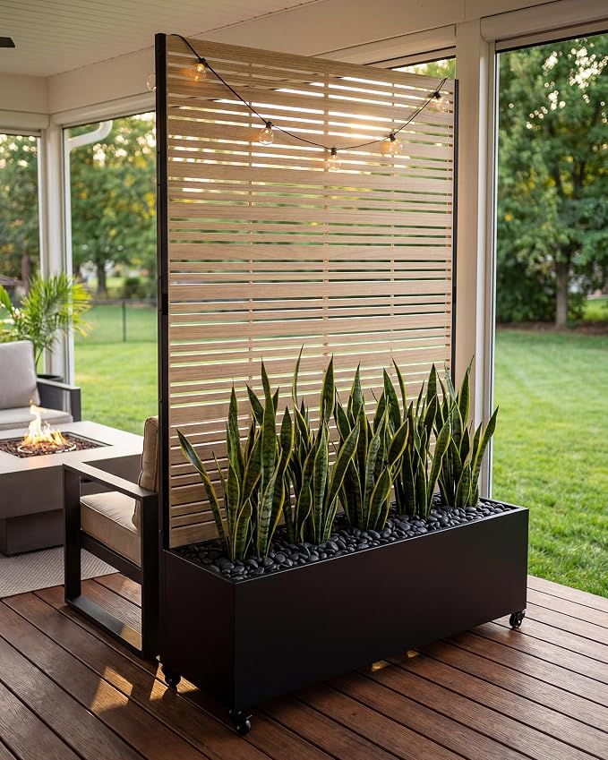 73" Metal Privacy Planter Box by %E2%80%8B%E3%85%A4