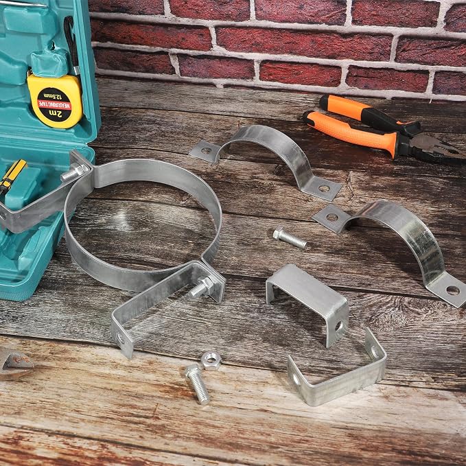2 Pcs 6 Inch B Vent Wall Strap, Round Gas Vent Pipe Strap, B Vent Wall Bracket - Image 7