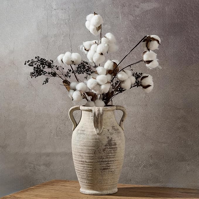 Emotionally Grounded Vase, Vaseking Large Ceramic Rustic Vase by Vaseking