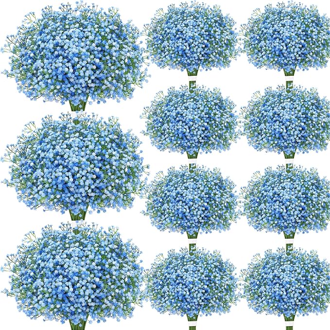 30Pcs Babys Breath Artificial Flowers, Baby Breath Flowers Artificial Bulk | by Yastouay