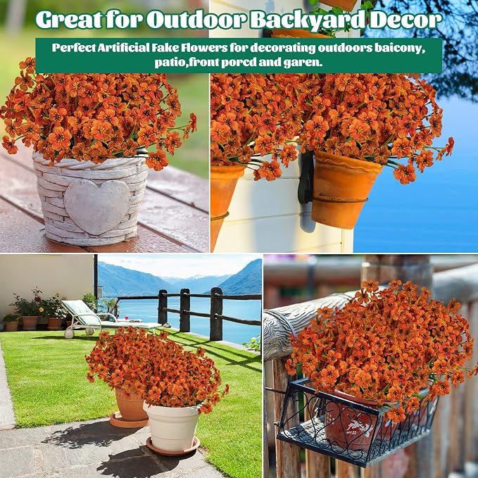 Lnoicy 12 Pcs Artificial Flowers - Image 5