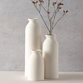 CEMABT White Ceramic vase Set-3 Flower vases by CEMABT