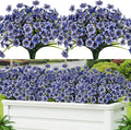 24 Pcs Artificial Flowers for Outdoor, Plastic Fake Flowers Decor, Artificial by Lnoicy