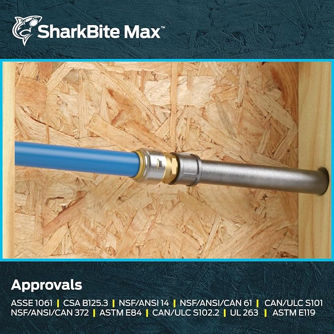 SharkBite Max 3/4 Inch MNPT Adapter, Push to Connect Brass Plumbing Fitting - Image 6