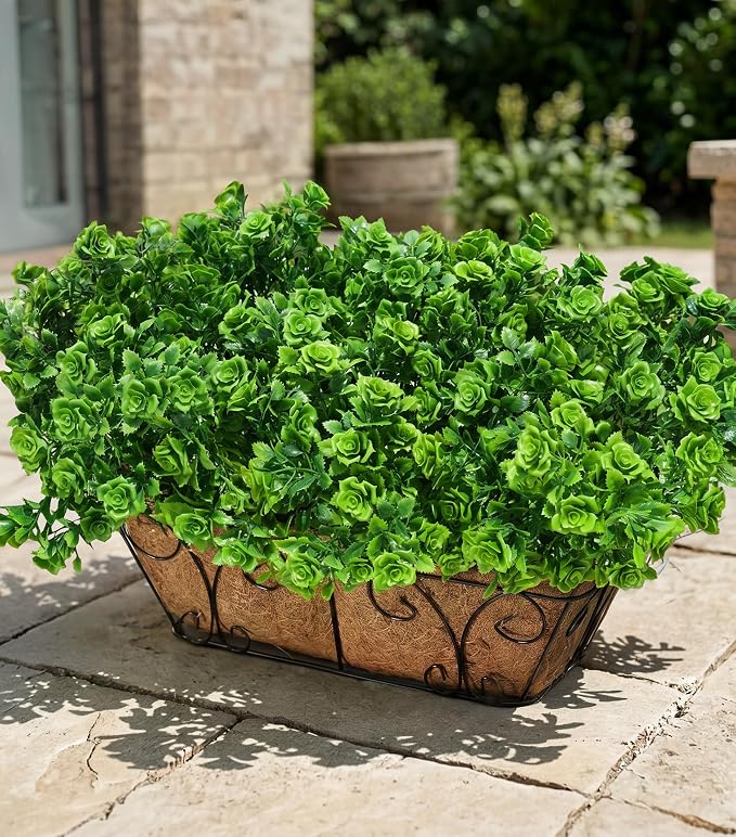 Artificial Fake Outdoor Plants for Spring Summer Decoration, 12 Bundles Fake by Ivydale