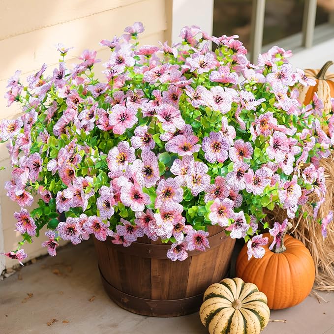 florisso Artificial Flowers for Outdoors Daisy 12 Bundles for Decor | Faux - Image 7