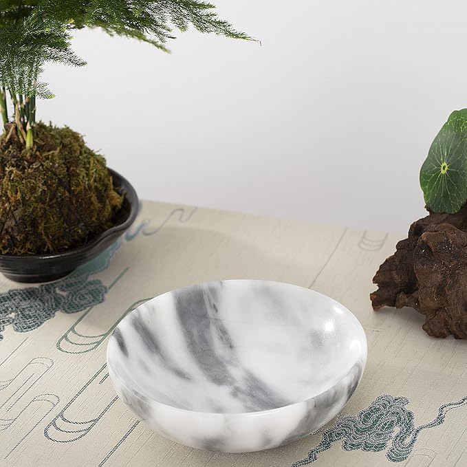4.72 Inch Mini Decorative Bowls, Natural Small Marble Decorative Bowls - Image 5