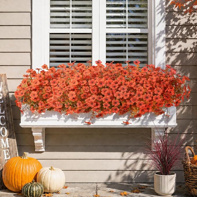 Artificial Fall Flowers Faux Mums - Image 8