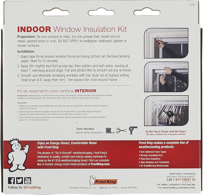 Frost King V75H Extra Large Indoor Window Insulation Shrink Kit - Image 2