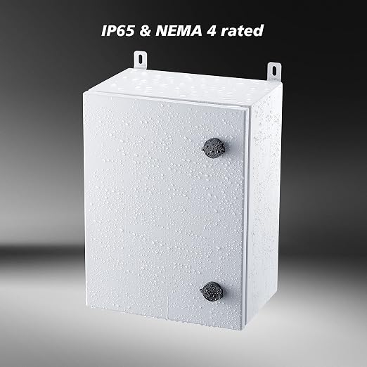 IP65 Weatherproof Metal Box Wall-Mounted Electronic Equipment Enclosure Box - Image 2