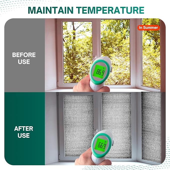 HADOR Reflective Window Insulation Roll, 48 in x 10 ft Heat Blocker | Window - Image 4