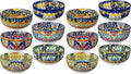 vancasso Cereal Bowls Set of 6, Bohemian Ceramic Soup Bowls, 28 oz Colorful by vancasso