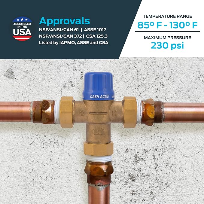 Cash Acme 24511 Thermostatic Mixing Valve HG110-D - Image 4