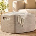 Optish 95L Large Woven Blanket Basket, Cotton Rope Laundry Basket, a lot of Toys by Optish