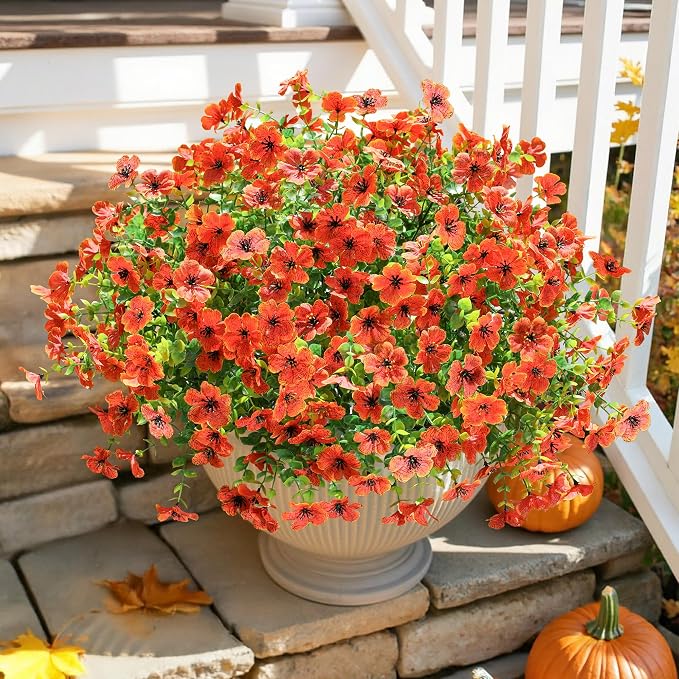 Artificial Fall Flowers Faux Mums - Image 5