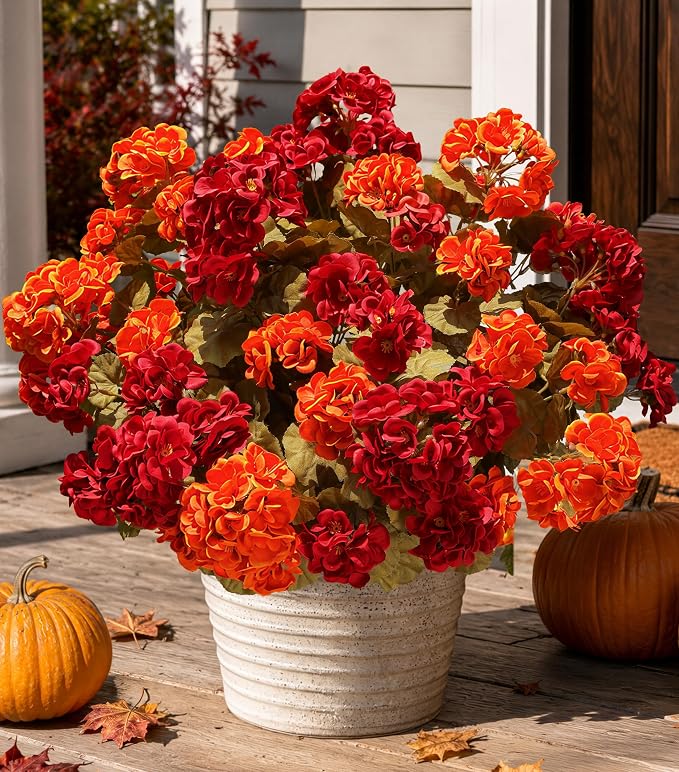Fake Geraniums Artificial Flowers by HyeFloraartificialflowers
